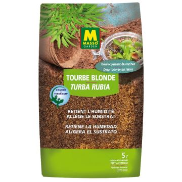 Turba Rubia Masso Garden en saco de 5 litros