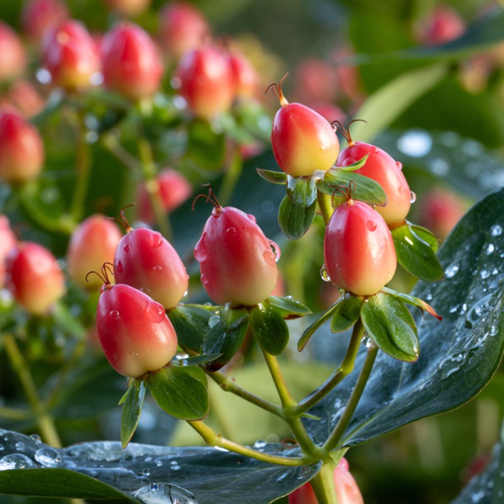 Hypericum inodorum Magical Red Flame - Hipérico