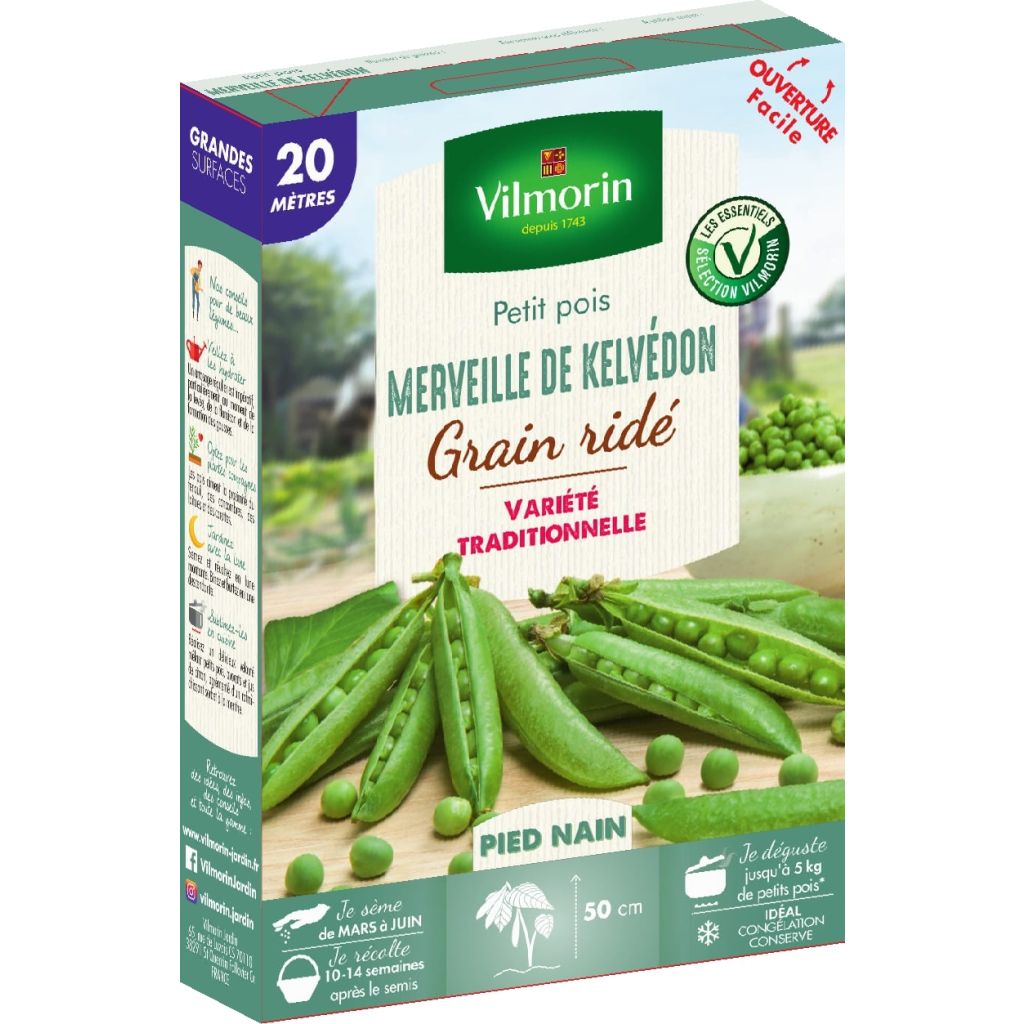 Guisantes verdes Merveille de Kelvedon - Vilmorin